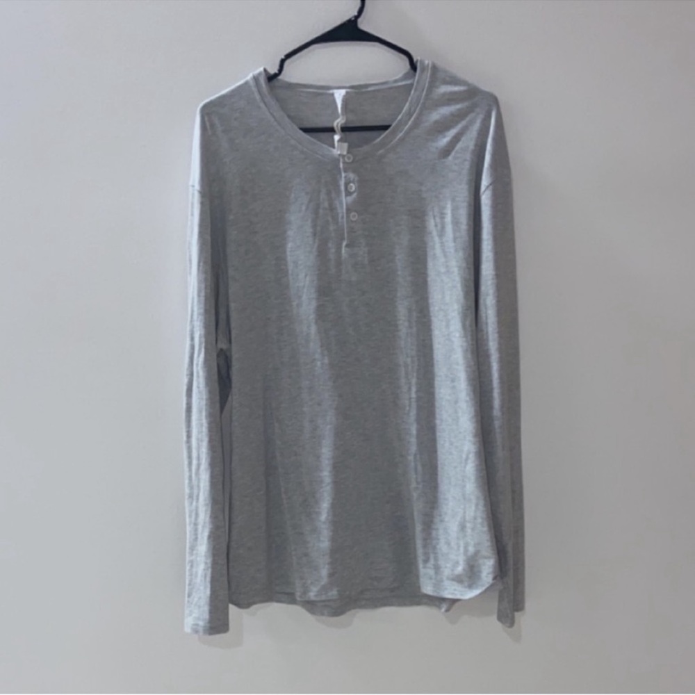 Lululemon Long Sleeve Henley Shirt
